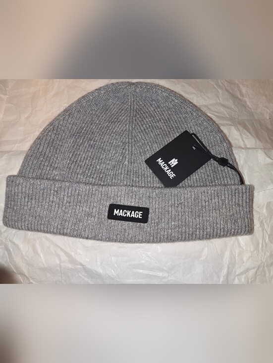 Mackage Other - NWT- Unisex Mackage Ribbed Beanie - Gray